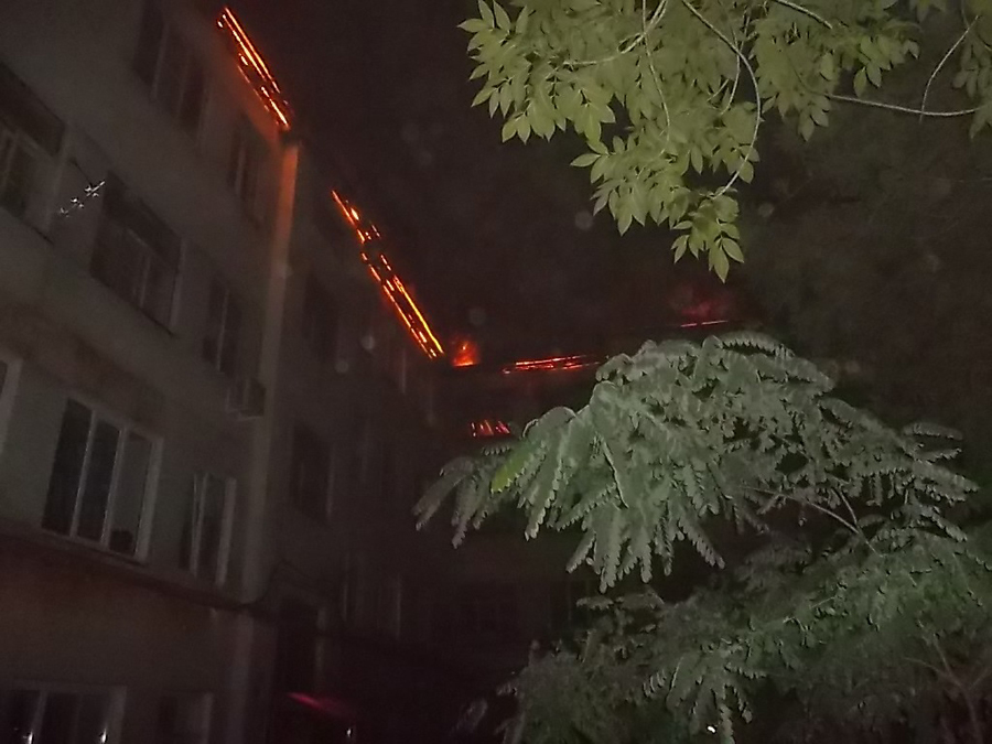 Площадь пожара в доме на Рахова составила полторы тысячи квадратных метров