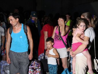 Ночью в Саратов прибыла очередная группа беженцев из Украины