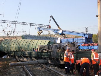 Ущерб от сошедшего под Саратовом поезда в РЖД оценили в 9 миллионов рублей