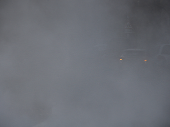 В Хвалынском районе из-за тумана на дороге столкнулись фуры
