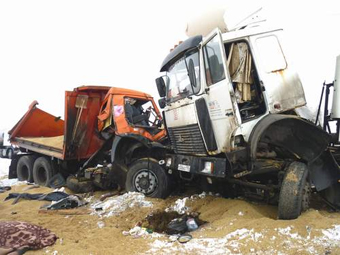 Саратовца судят за лобовое столкновение грузовиков с двумя погибшими 