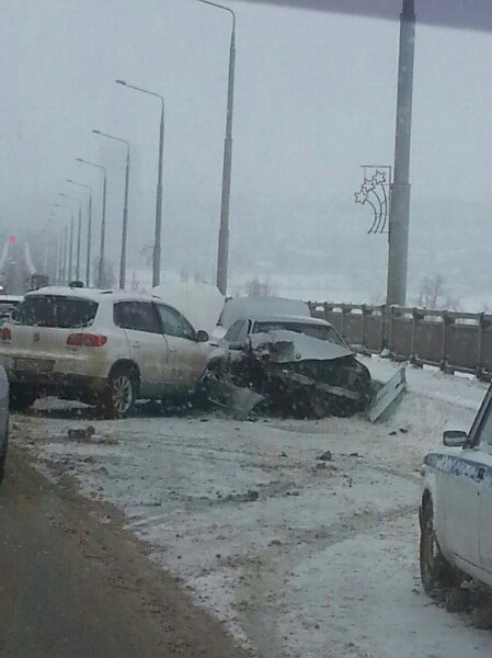 Авария на мосту в саратове