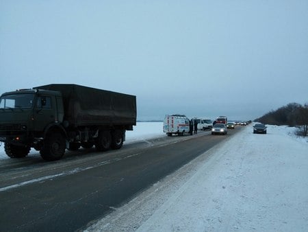 ДТП с военным КамАЗом 2