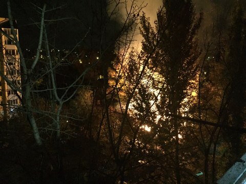 Пожар на Пролетарской улице.