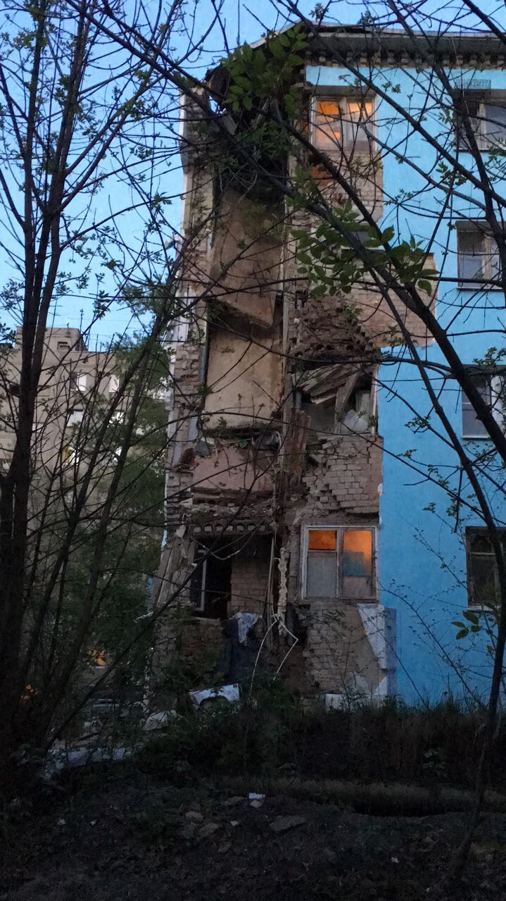 Обрушение дома в Саратове