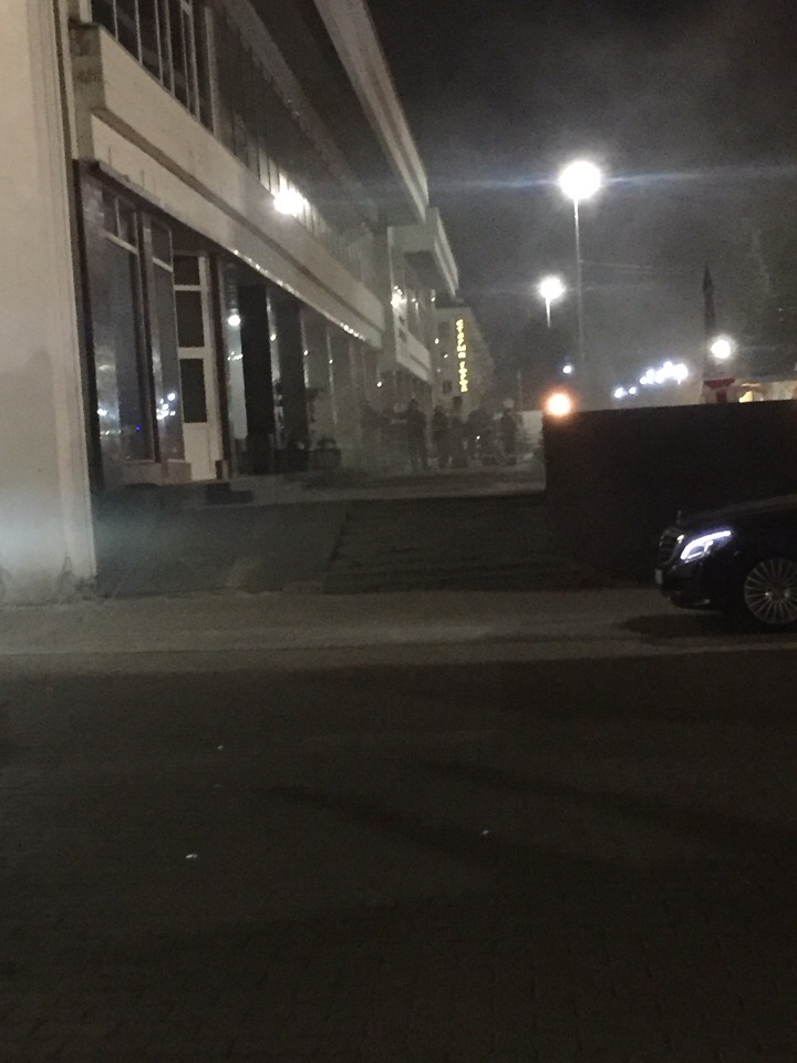 Пожар в кафе на первом этаже гостиницы «Словакия»