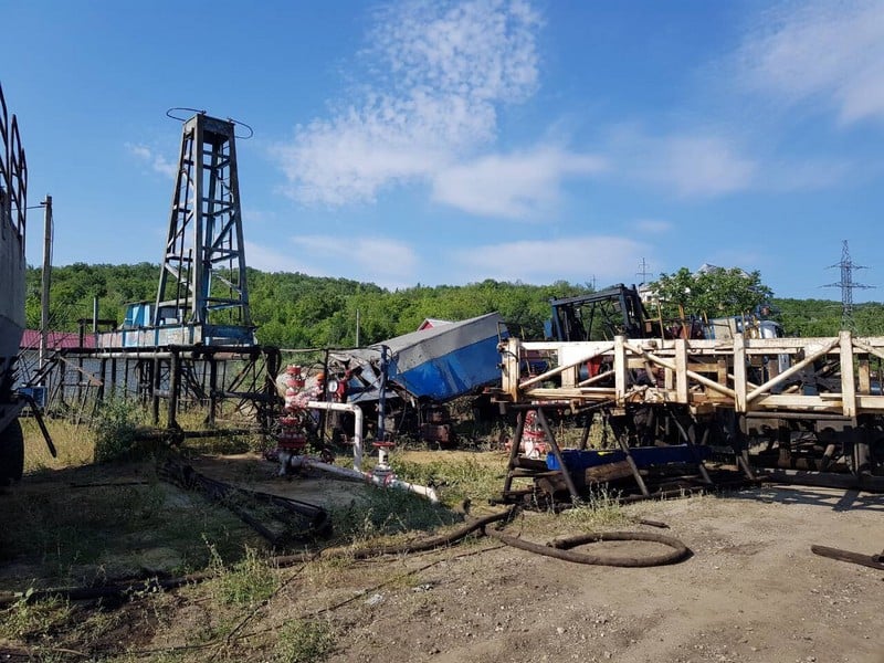 Падение вышки в Волжском районе Саратова