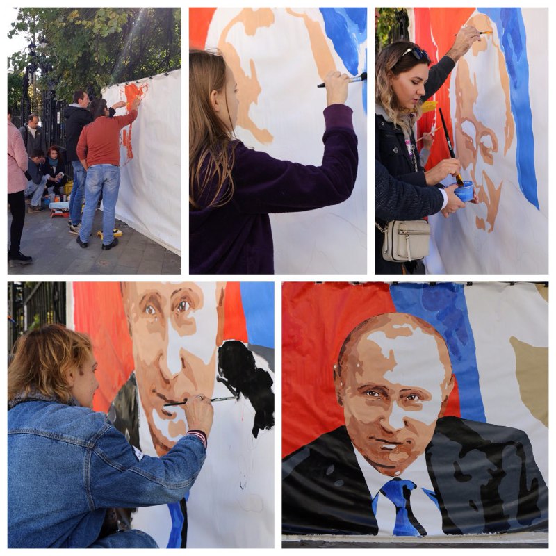 В Саратове прохожим предлагали рисовать портет Путина.jpg