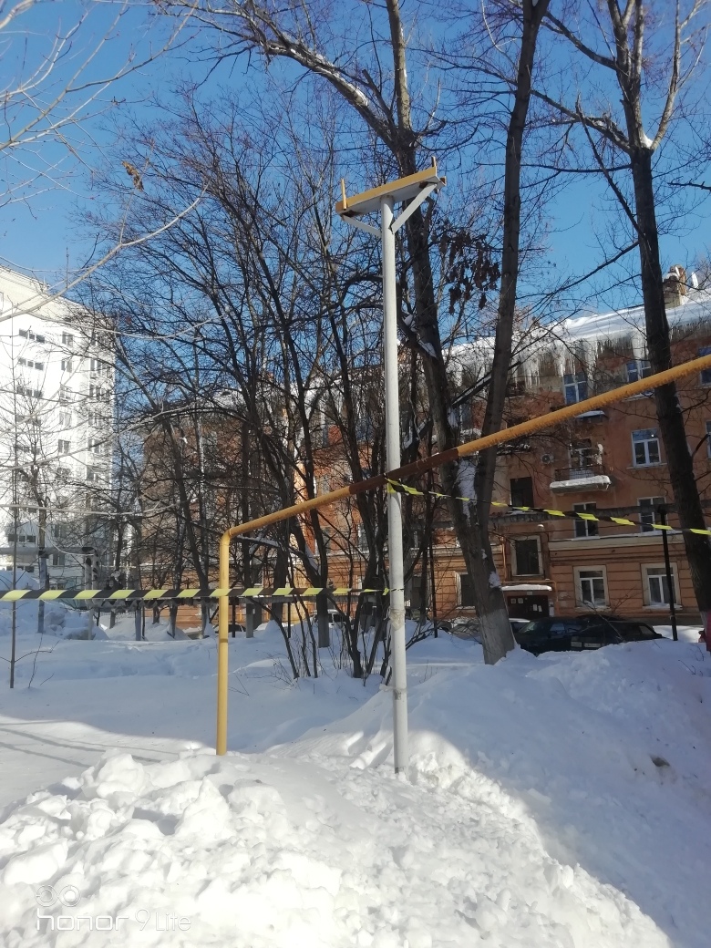 Повреждение газовой трубы на улице Ламповой.