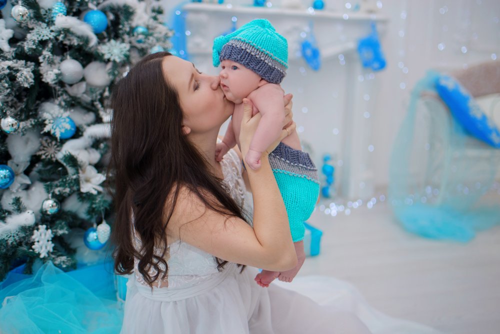 Татьяна Слепцова с новорожденным сыном
