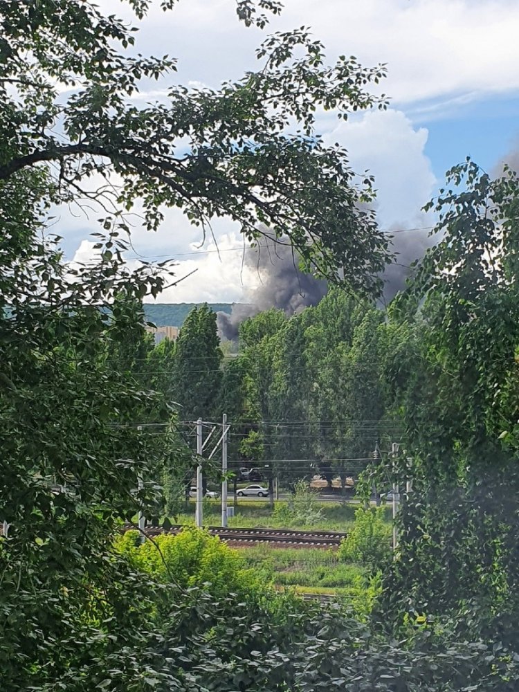 Пожар в Заводском районе