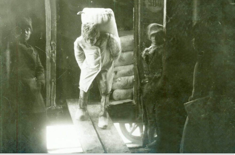 8. разгрузка иностранной благотворительной помощи, Саратовская губерния, 1921
