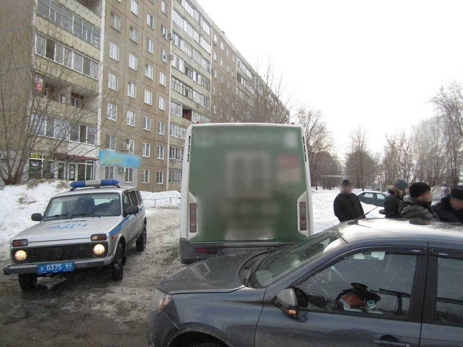 Угнанная маршрутка в Саратове