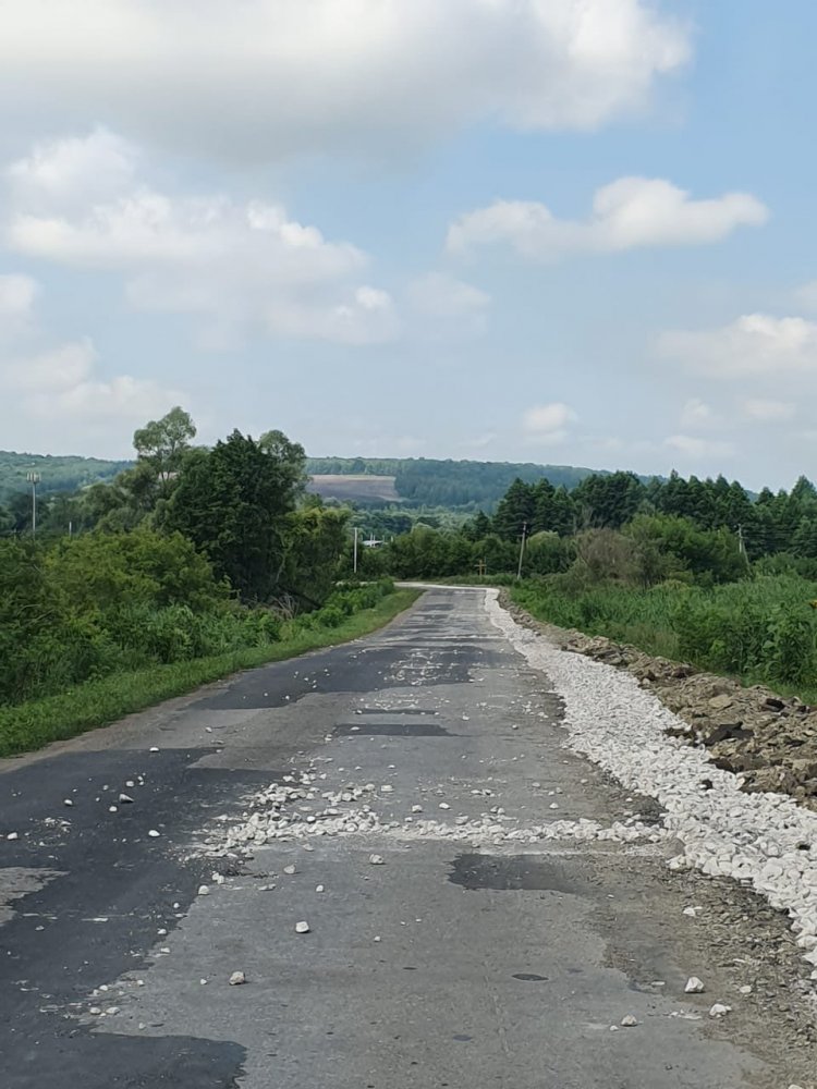 Ремонт дороги в Балтайском районе