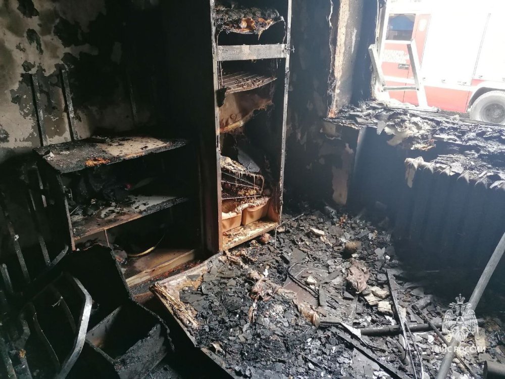 пожар в квартире Балакова