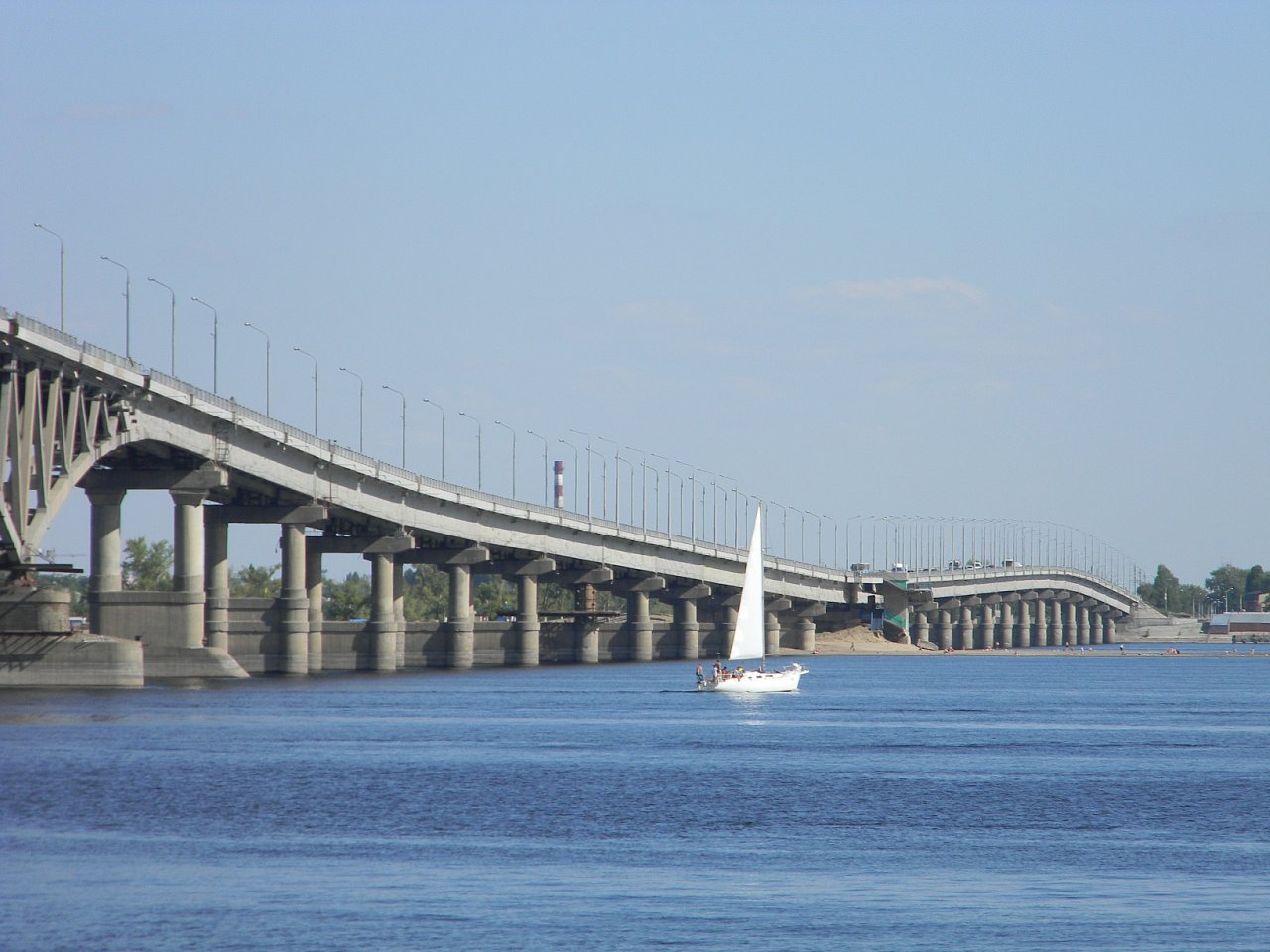 Мосты через Волгу в Саратовской области в Энгельсе