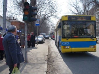ДТП в центре города блокировало движение троллейбусов