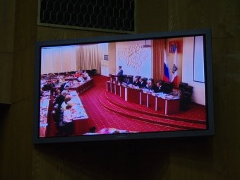 Трансляция заседания правительства прервалась на первом докладчике