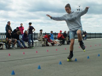 В саратовском скейт-парке определили лучших слаломистов и фрирайдеров