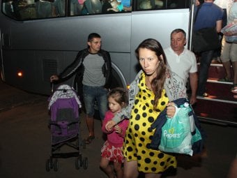 В регион прибыла первая сотня беженцев из Украины