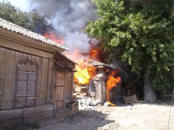 Саратовская полиция задержала предполагаемого виновника пожара в домах на улице Посадского