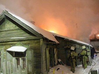 На Соколовой сгорел частный деревянный дом