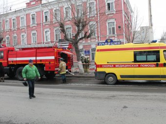 Возгорание в Кировском отделе полиции: Улица Московская перекрыта, задействованы все экстренные службы