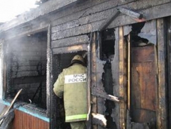 В результате пожара под Саратовом погибла пенсионерка