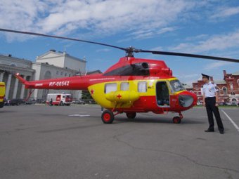 Вертолет санавиации доставил в Саратов тяжелобольного восьмилетнего ребенка из Балакова 