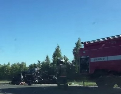 Гибель пяти человек в автокатастрофе. Опубликовано видео с места страшного ДТП (18+)