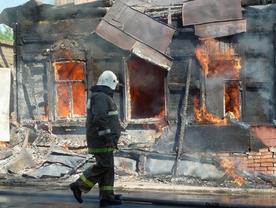 В Октябрьском районе саратовец сгорел в частном доме