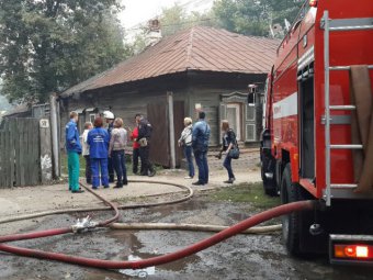 Пенсионерка стала жертвой утреннего пожара в Калининске