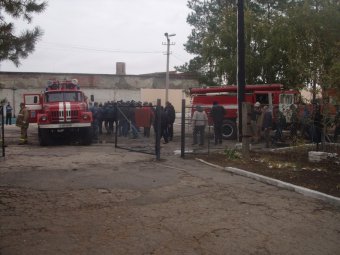Красноармейские пожарные тренировались в тушении колонии-поселения