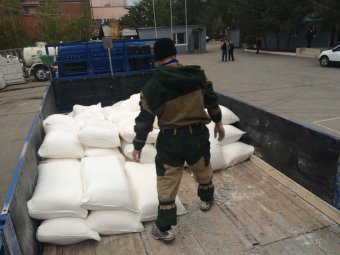 Саратовская фирма пожертвовала Сирии пять тонн муки
