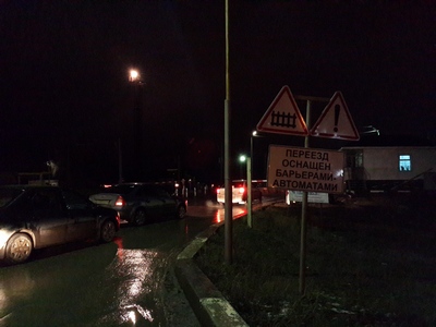 В Заводском районе на ночь закроют железнодорожный переезд