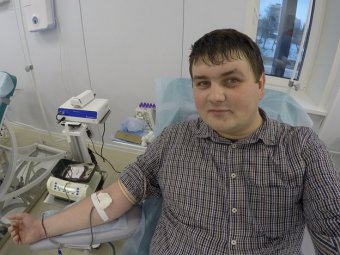 Корреспондент ИА «Свободные новости» стал первым донором нового модуля Центра крови 