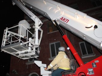 Саратовские пожарные ликвидировали условный пожар в «Ковчеге»