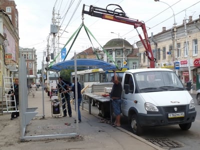 В Ленинском районе появится 13 остановочных павильонов нового образца