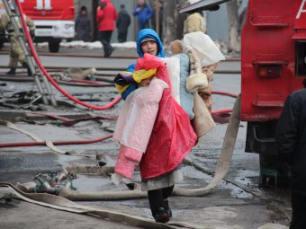 При пожаре у дома-музея Кузнецова пострадала маленькая девочка