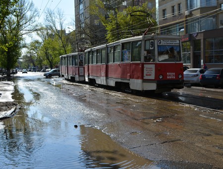 Из-за работ «Саратовводоканала» сегодня не будут ходить трамваи маршрута №9