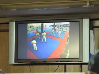 В суде показали видеозапись из школы «Олимп-99» в момент убийства Азамата Норманова