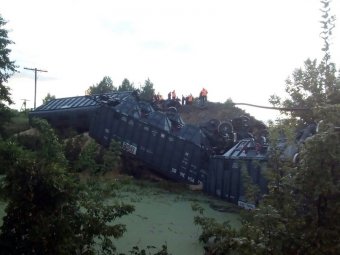 Обрушение моста у станции Жерновка. Фото