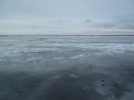 В Пугачеве провалился под лед катавшийся на коньках ребенок