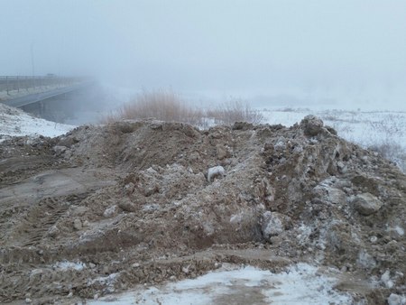 Алгайские чиновники: Весь грязный снег вывезен на полигон