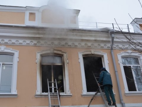 На Московской горел отремонтированный под присмотром Радаева дом
