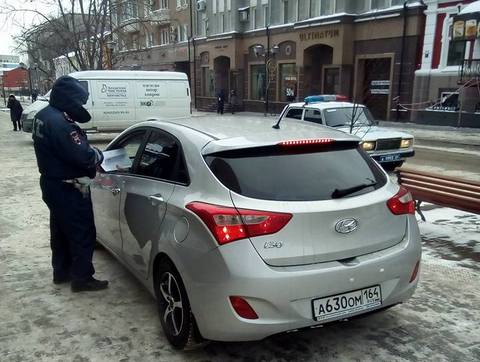 После критики губернатора ГИБДД начала ловить нарушителей на Волжской. Фото