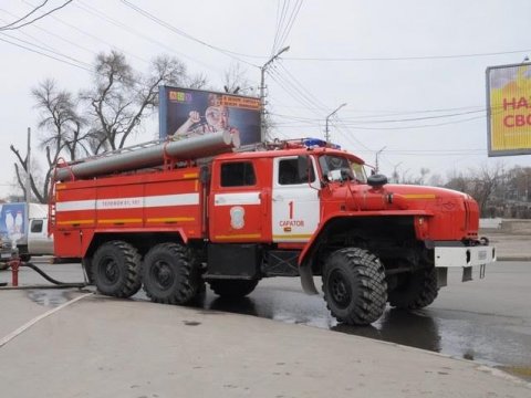 Заседание актива Волжского района Саратова совместили с тушением учебного пожара