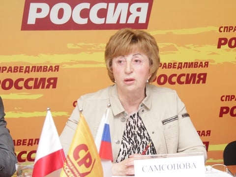 Самсонова попросила не считать ее пресс-конференцию началом избирательной кампании