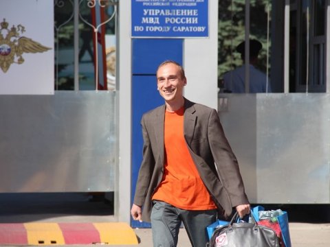 Саратовский националист Рыжов вышел на свободу после двух суток ареста 