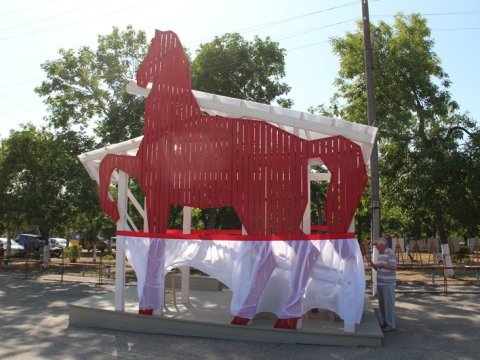 На фестивале в Хвалынске установили «Красного коня» с Wi-Fi 